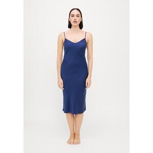POLO Ralph Lauren Blue Slip Dress Womens 6 V-Neck Cocktail Mini Party Elegant‎